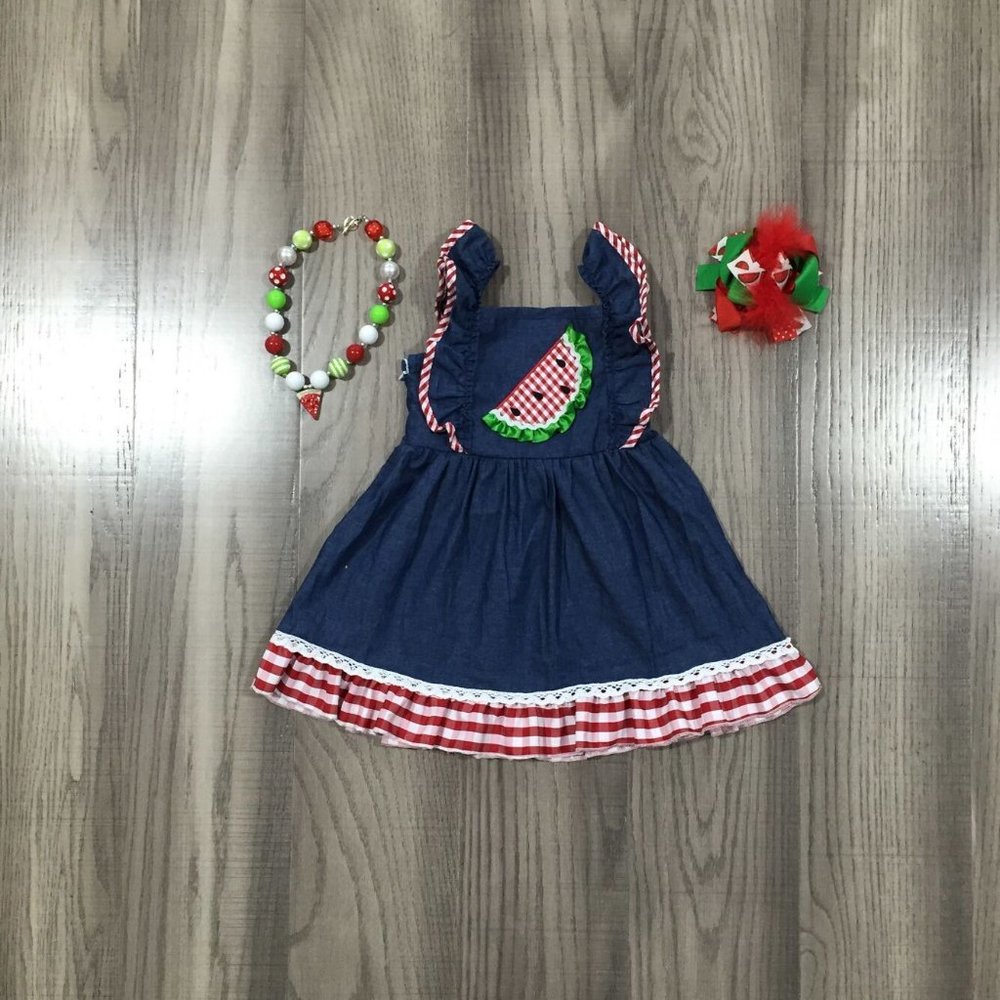 Girls Boutique Watermelon dress set